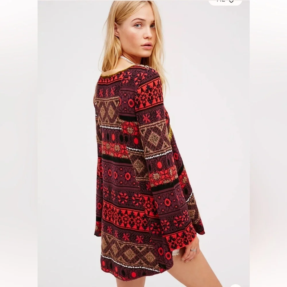 Free People World Traveler Pullover Tunic Top